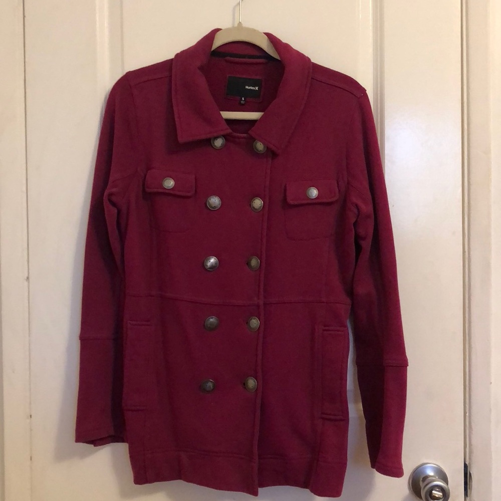 Hurley deep raspberry peacoat ✨